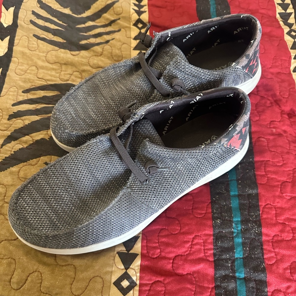 Ariat Gray Hilo Loafers Sleek Slip-On Comfort
